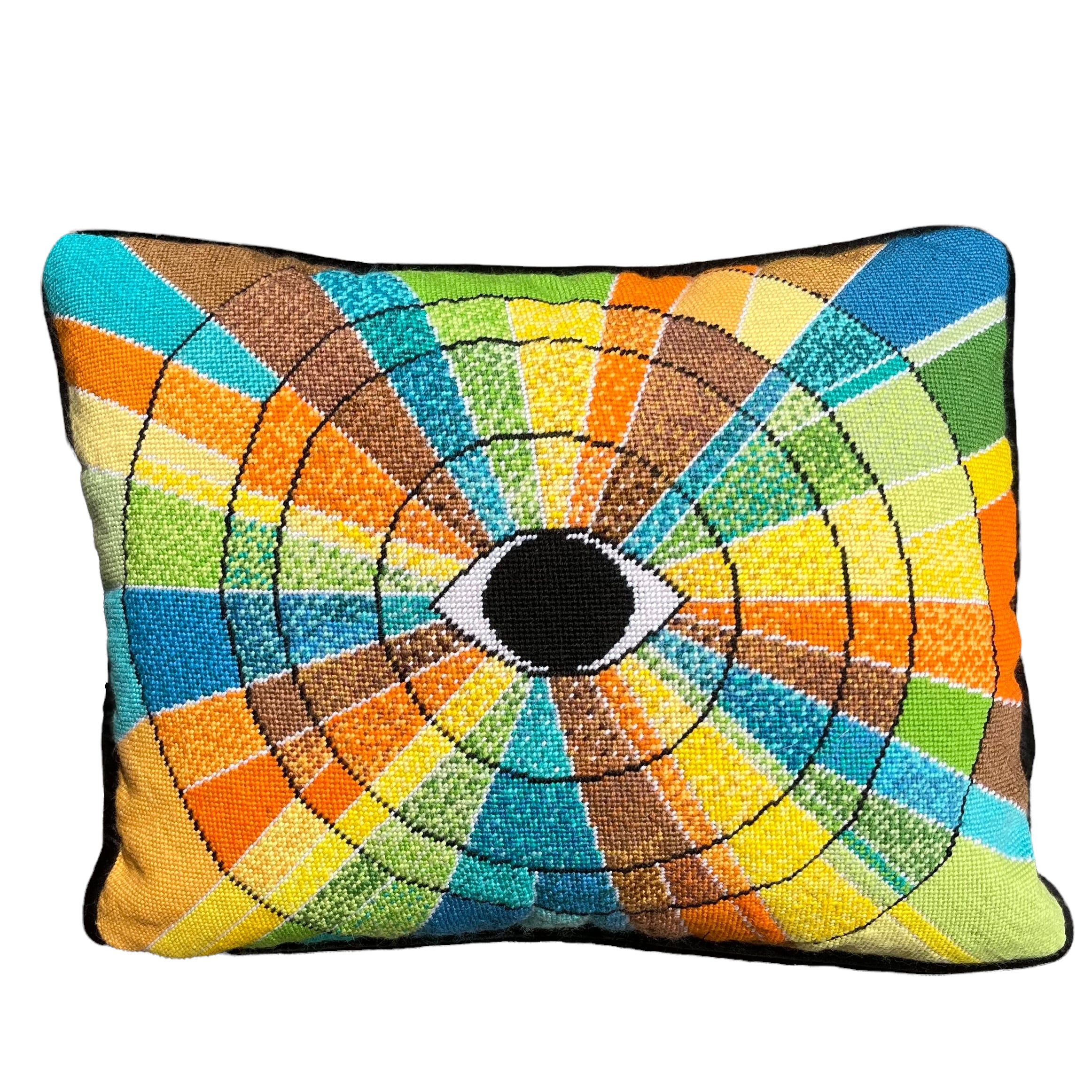 Kaleidoscope Eye - Needlepoint Pillow