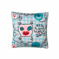 It's So Hard To Be A Baby - Organic Cotton Sateen Pillow