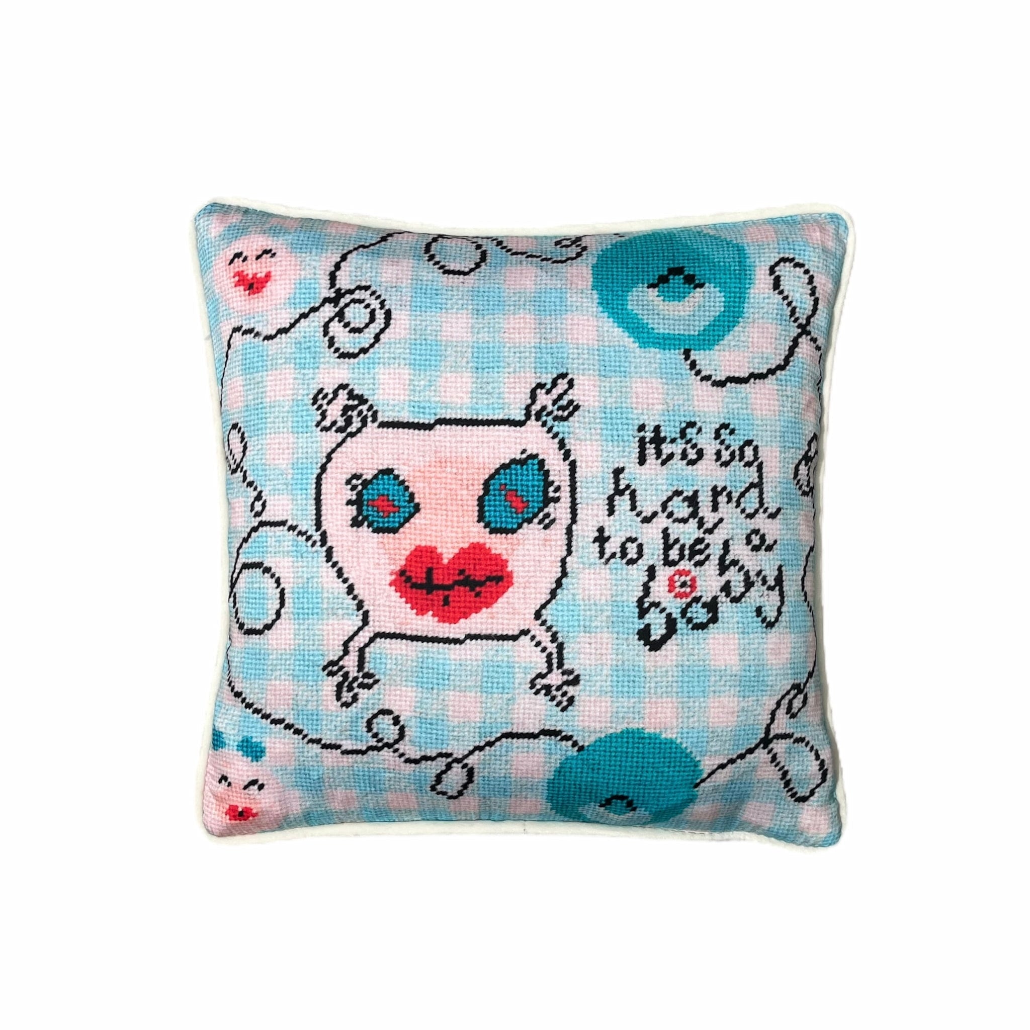 It's So Hard To Be A Baby - Organic Cotton Sateen Pillow