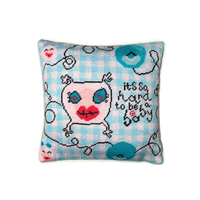 It's So Hard To Be A Baby - Organic Cotton Sateen Pillow