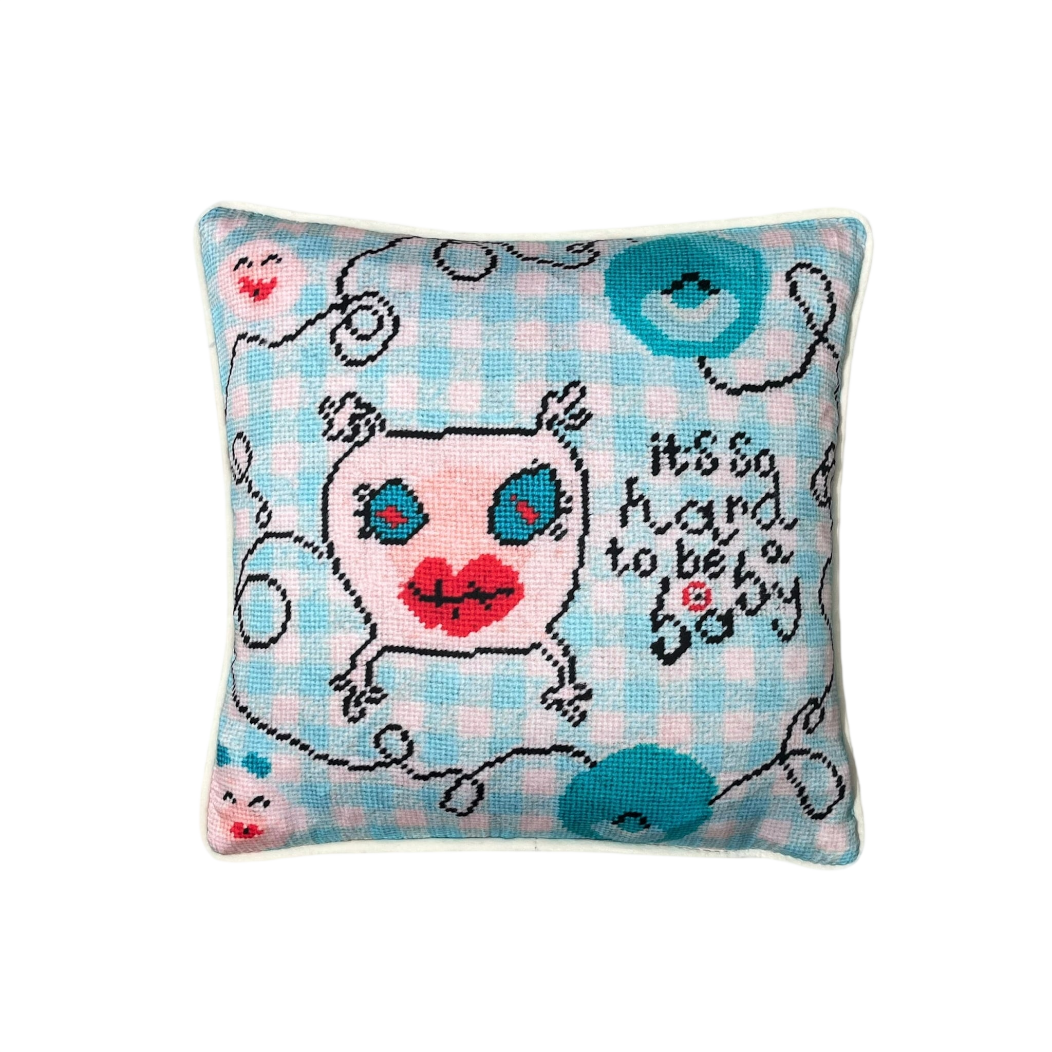 It's So Hard To Be A Baby - Organic Cotton Sateen Pillow