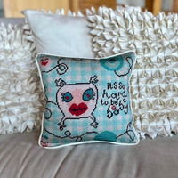 It's So Hard To Be A Baby - Organic Cotton Sateen Pillow