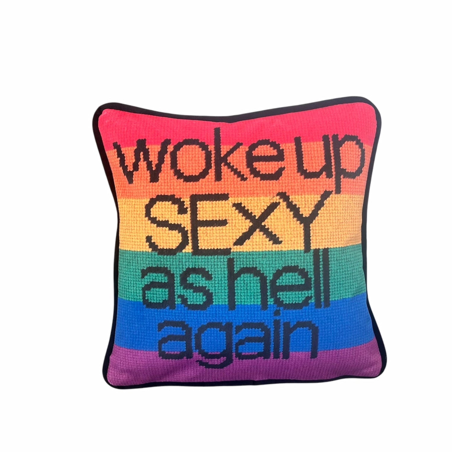 Woke Up Sexy As Hell Again - Velvet Pillow