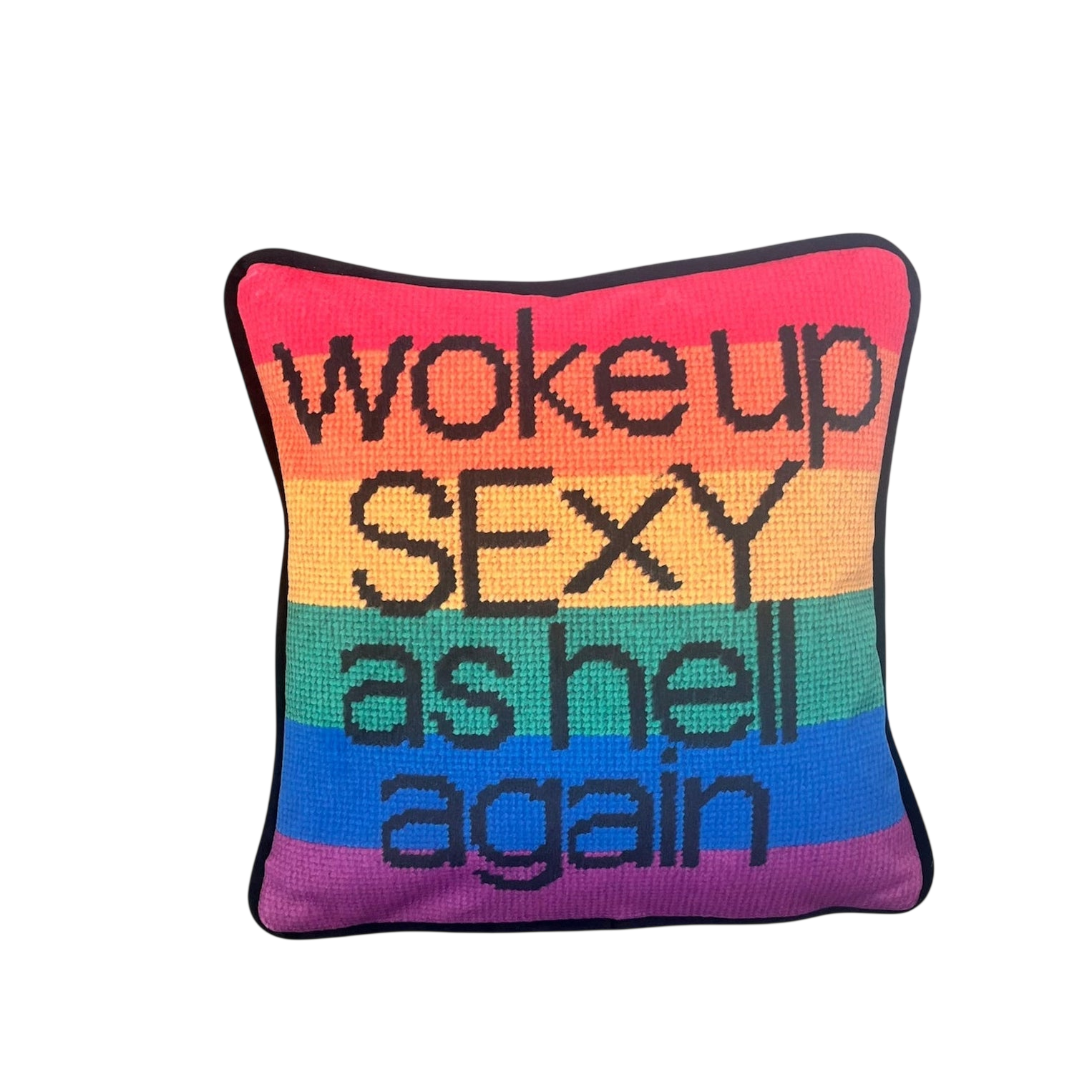 Woke Up Sexy As Hell Again - Velvet Pillow