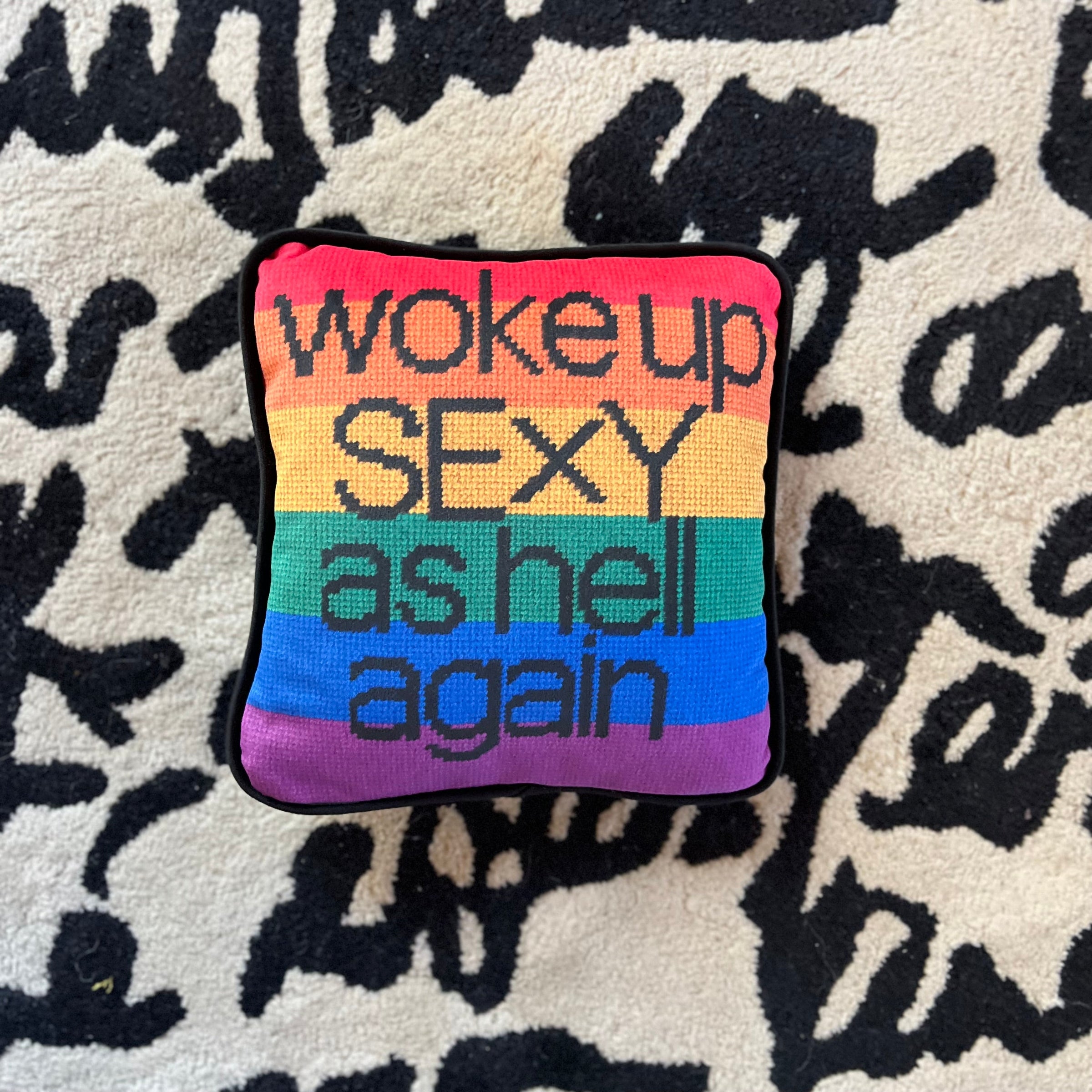 Woke Up Sexy As Hell Again - Velvet Pillow