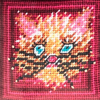 Custom Needlepoint Pillow - Pet Portrait