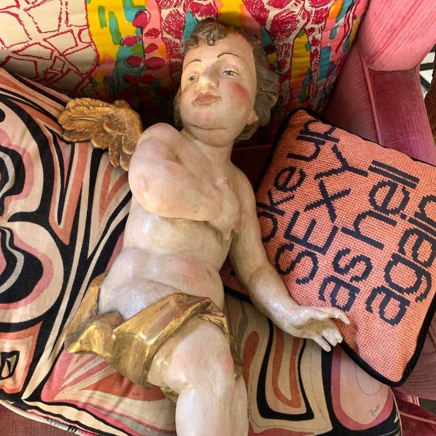 Woke Up Sexy As Hell Again - Velvet Pillow
