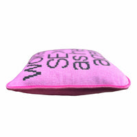 Pink Woke Up Sexy As Hell Again - Velvet Pillow