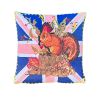 Punk Squirrel - Velvet Pillow