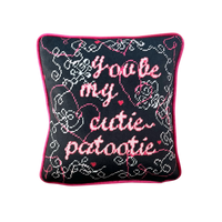 You Be My Cutie-Patootie - Velvet Pillow