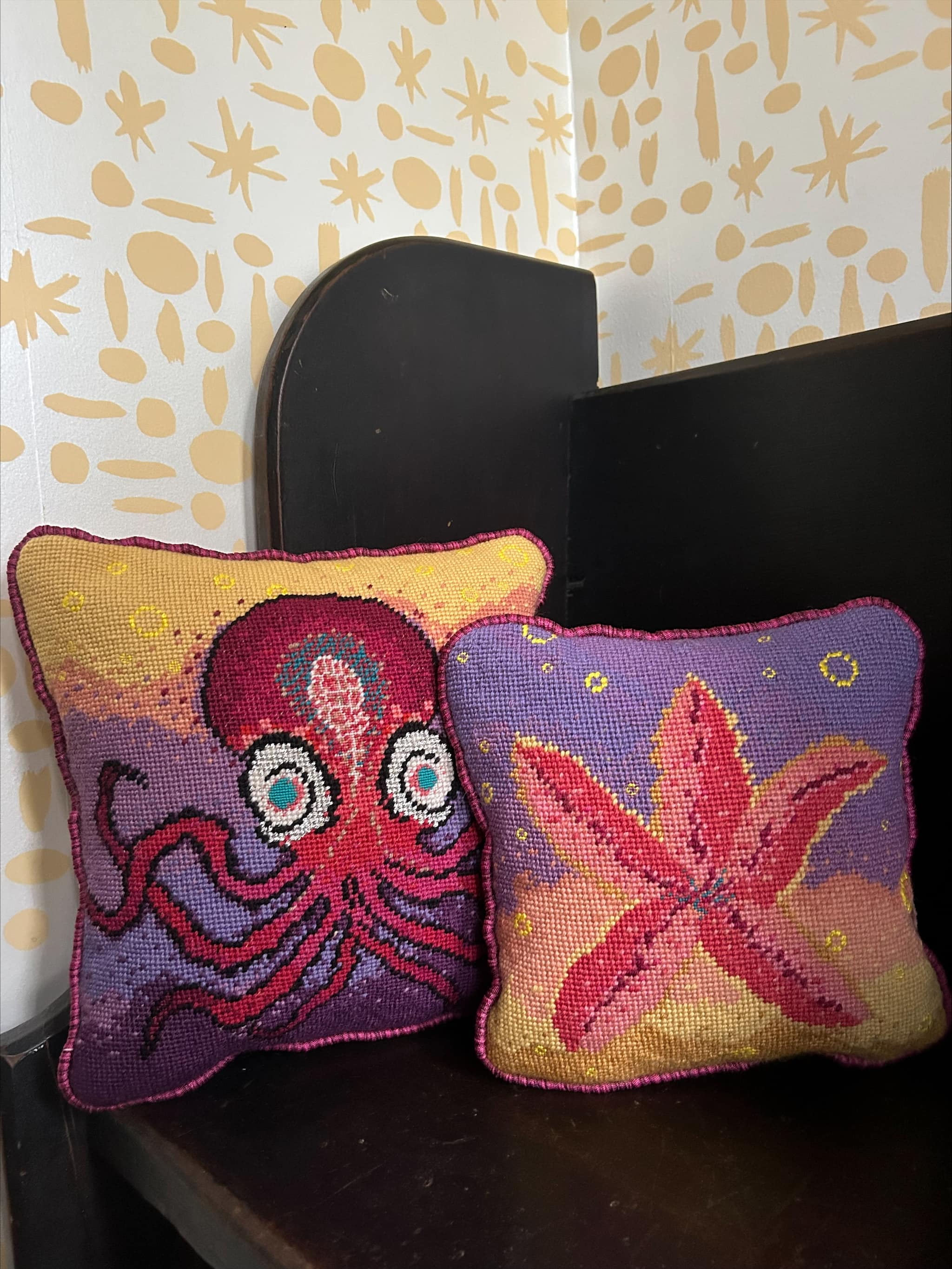 Harry Heissmann x Mommani Threads "STARRY" - Needlepoint Pillow