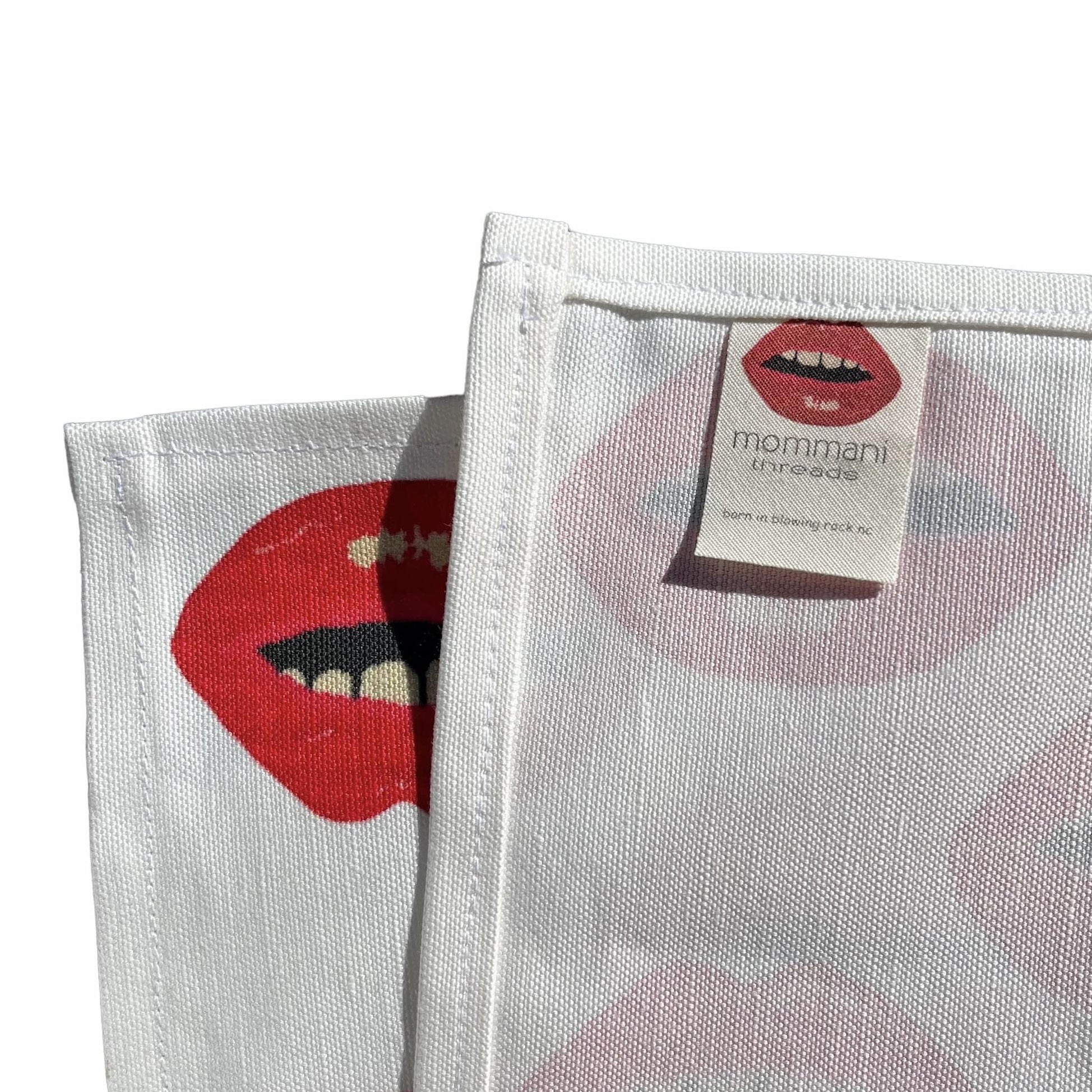 BISOUS BISOUS! tea towel