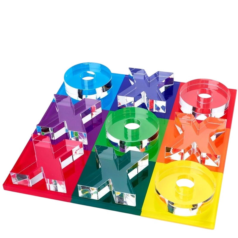 Multicolor Acrylic Tic Tac Toe