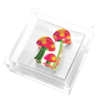 Mushroom Acrylic Cocktail Napkin Holder