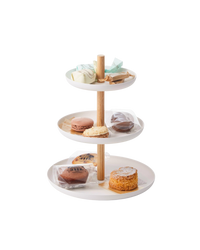 Serving Stand - Steel + Wood