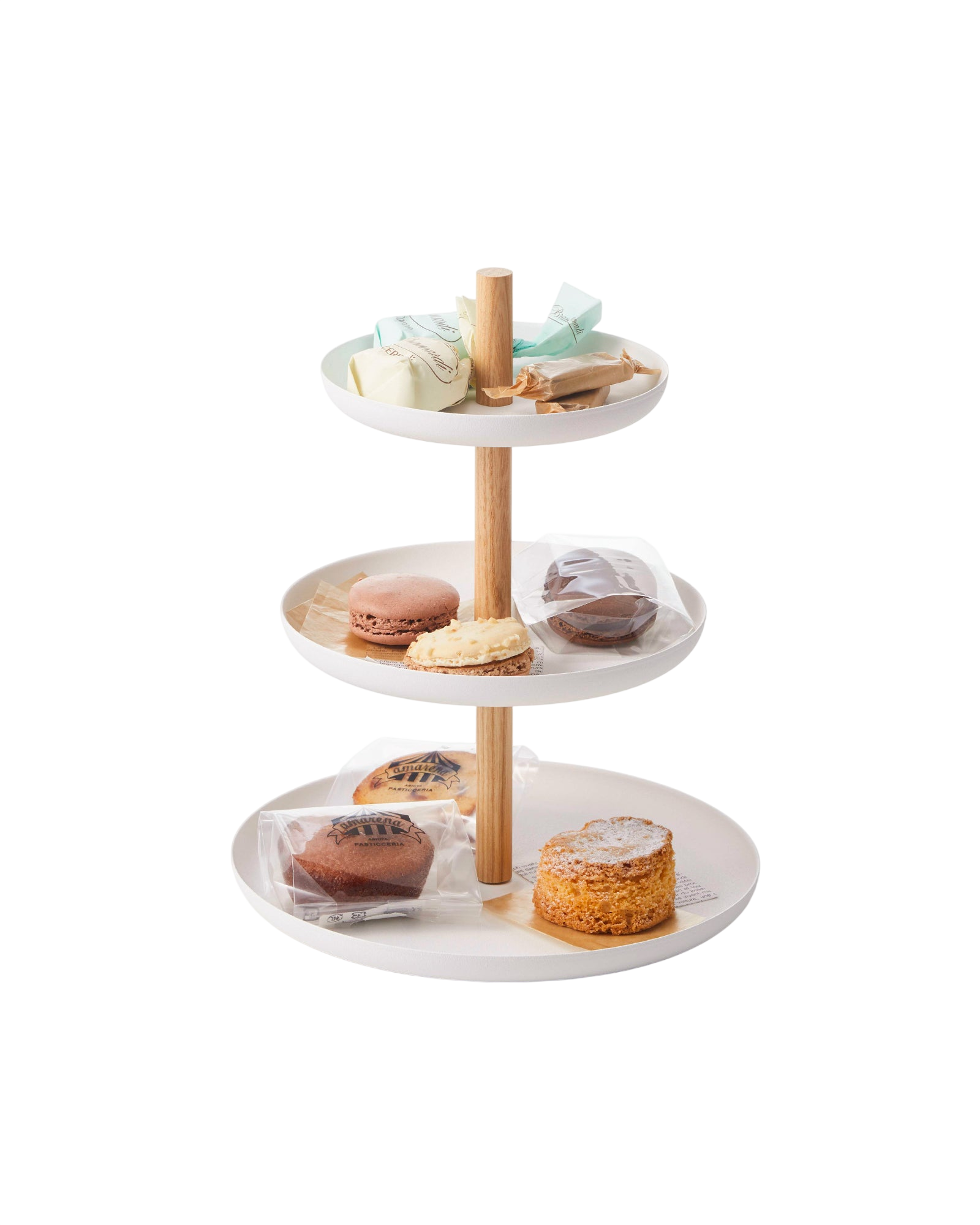 Serving Stand - Steel + Wood