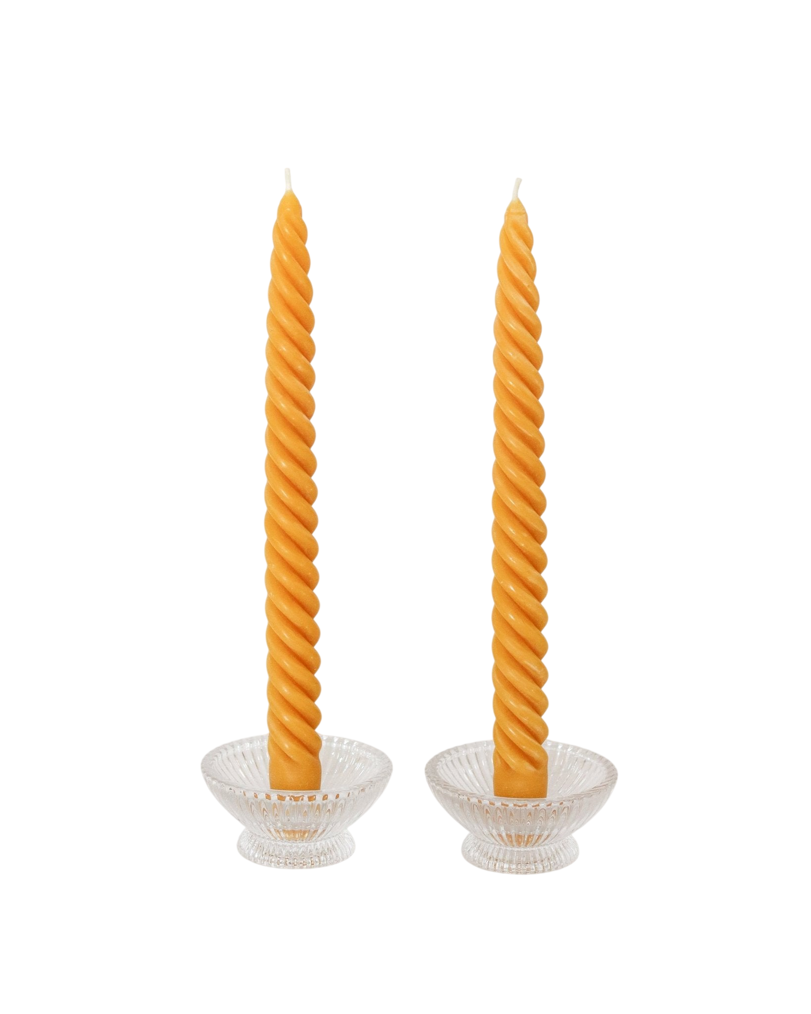 Natural Yellow Dinner Tapers (Set of 2)