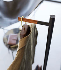 Coat Rack (63.98" H)  - Steel + Wood