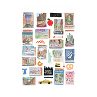 NYC Boroughs Matchbook Print