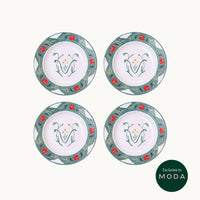 Jardin Nouveau dessert plate (set of 4)