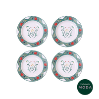 Jardin Nouveau dessert plate (set of 4)