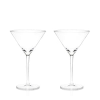 Raye Stemmed Crystal Martini Glasses Set of 2
