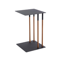 C Side Table (22" H)  - Steel + Wood