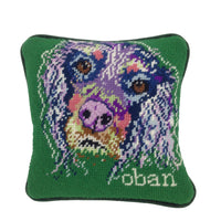Custom Needlepoint Pillow - Pet Portrait