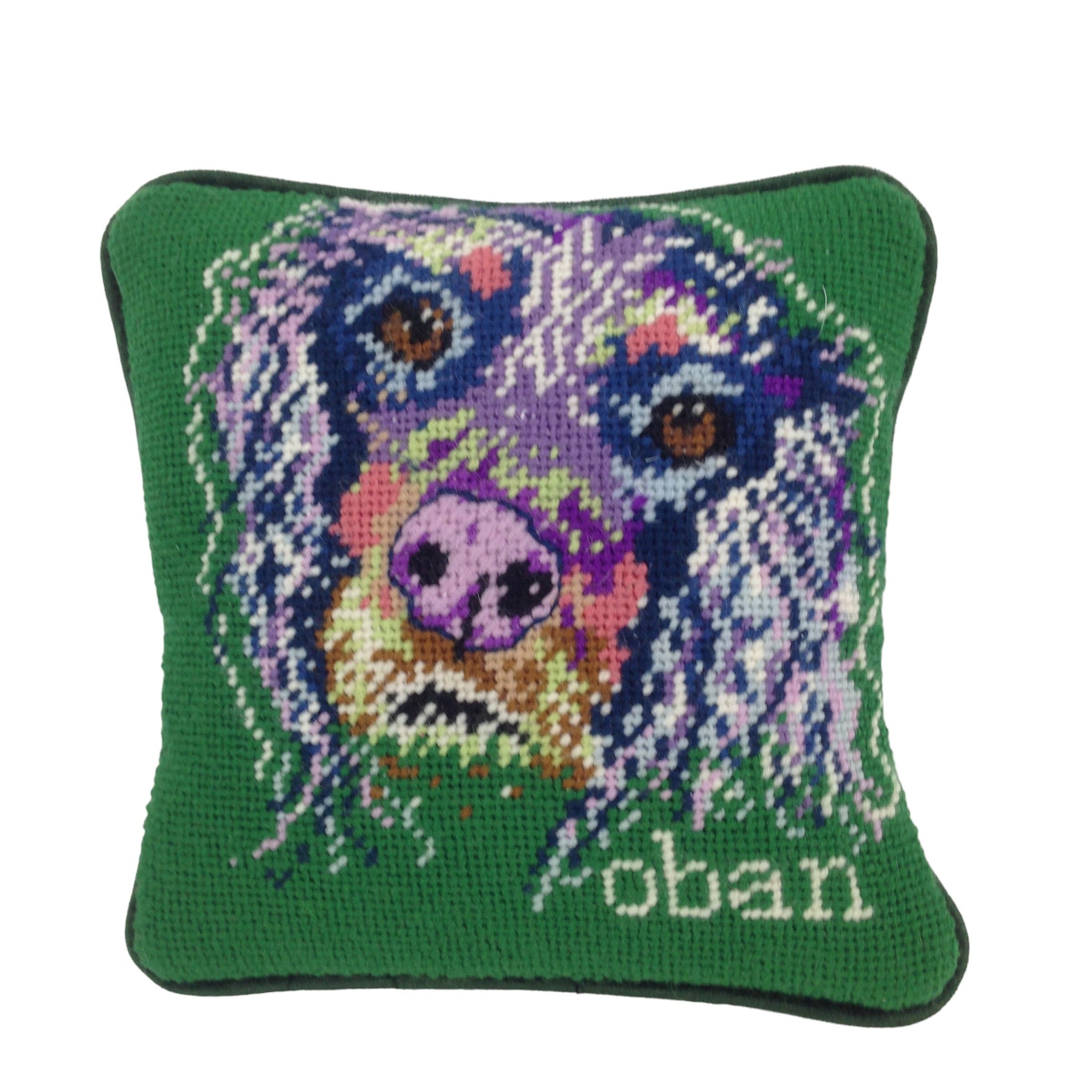 Custom Needlepoint Pillow - Pet Portrait