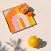 OCTAEVO Riviera Arch Ceramic Tray - Orange