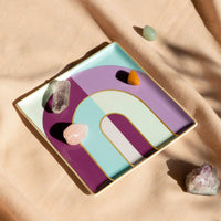 OCTAEVO Riviera Arch Ceramic Tray - Purple