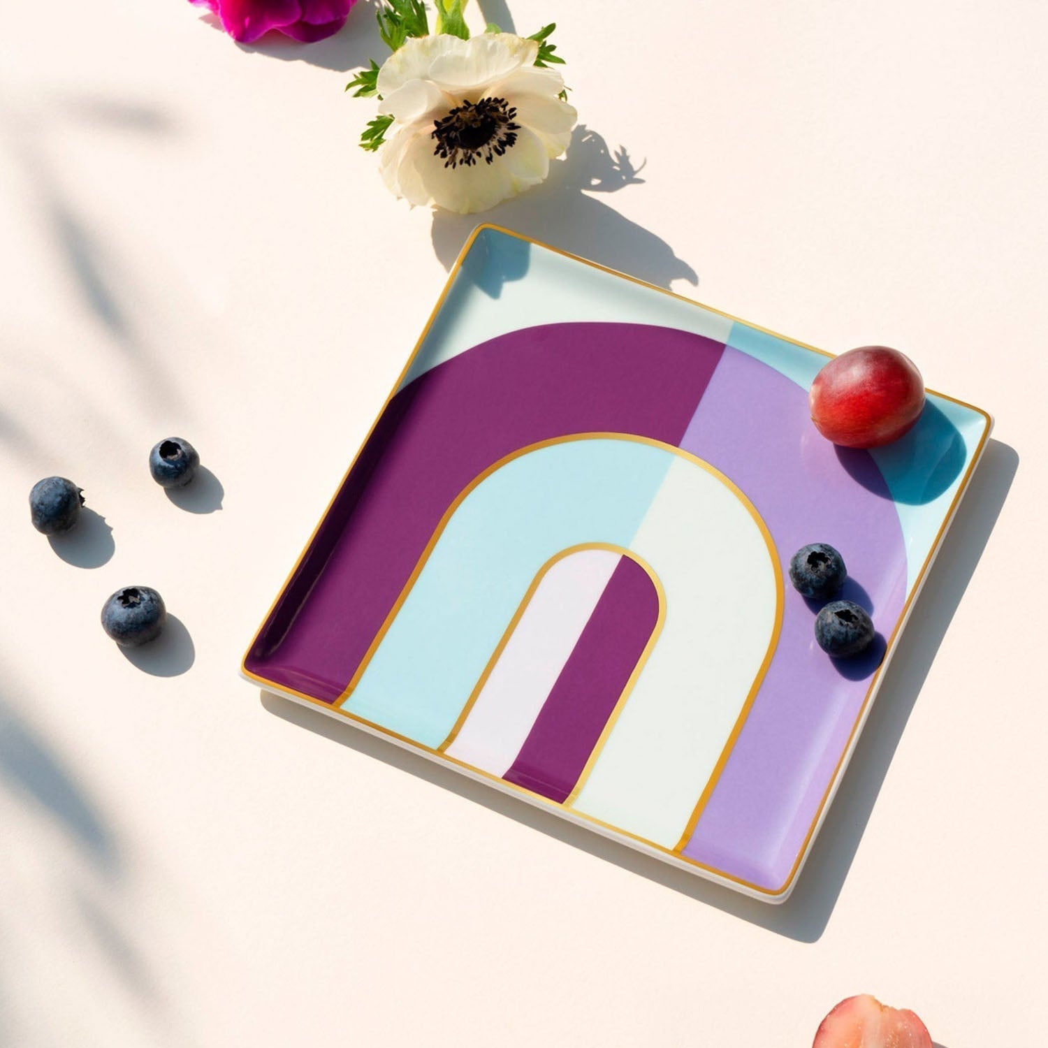 OCTAEVO Riviera Arch Ceramic Tray - Purple