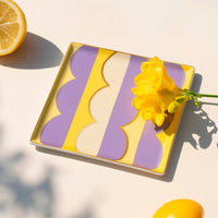 OCTAEVO Riviera Wave Ceramic Tray - Purple