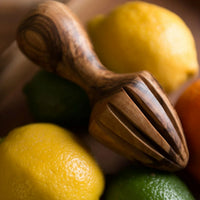 Olive Wood Citrus Press
