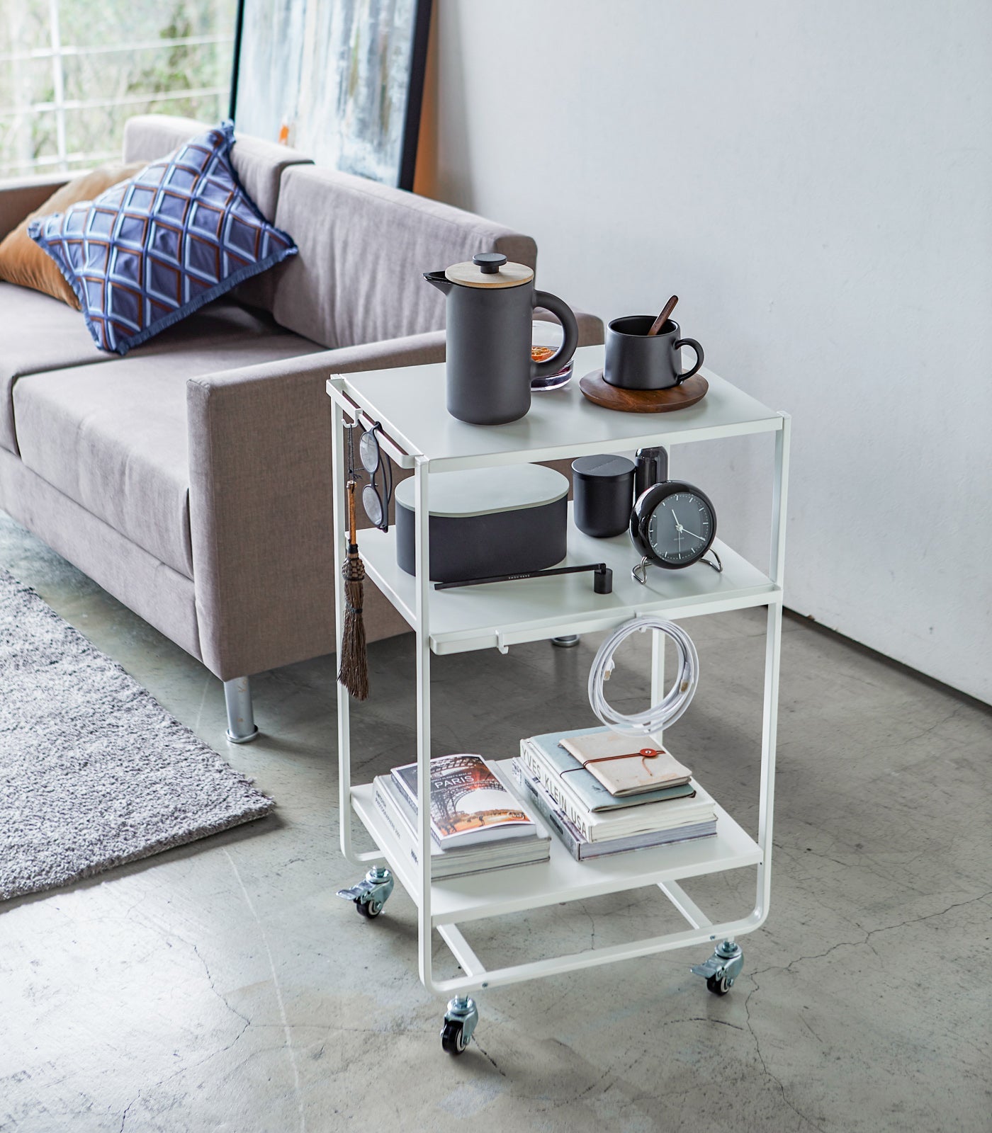 Rolling Utility Cart (32" H)  - Steel