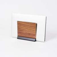 Slim Laptop Stand - Steel + Wood
