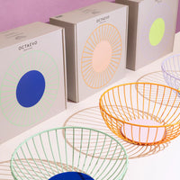 OCTAEVO Iris Wire Basket Small - Pink