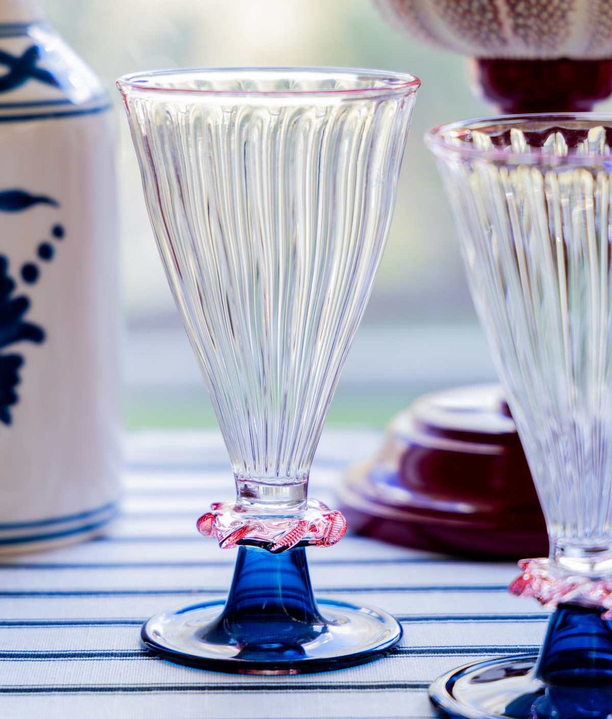 Palace Wine Glasses, Dark Blue