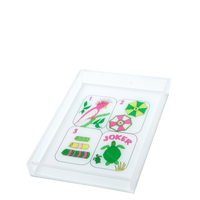 Palm Beach Mahjong Tiles Acrylic Tray