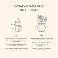 OCTAEVO Emporio Mini Paper Vase