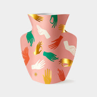 OCTAEVO Hamsa Paper Vase - Pink