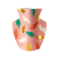 OCTAEVO Hamsa Paper Vase - Pink