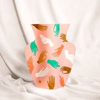 OCTAEVO Hamsa Paper Vase - Pink