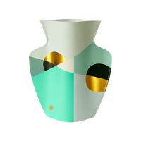 OCTAEVO Siena Paper Vase - Mint