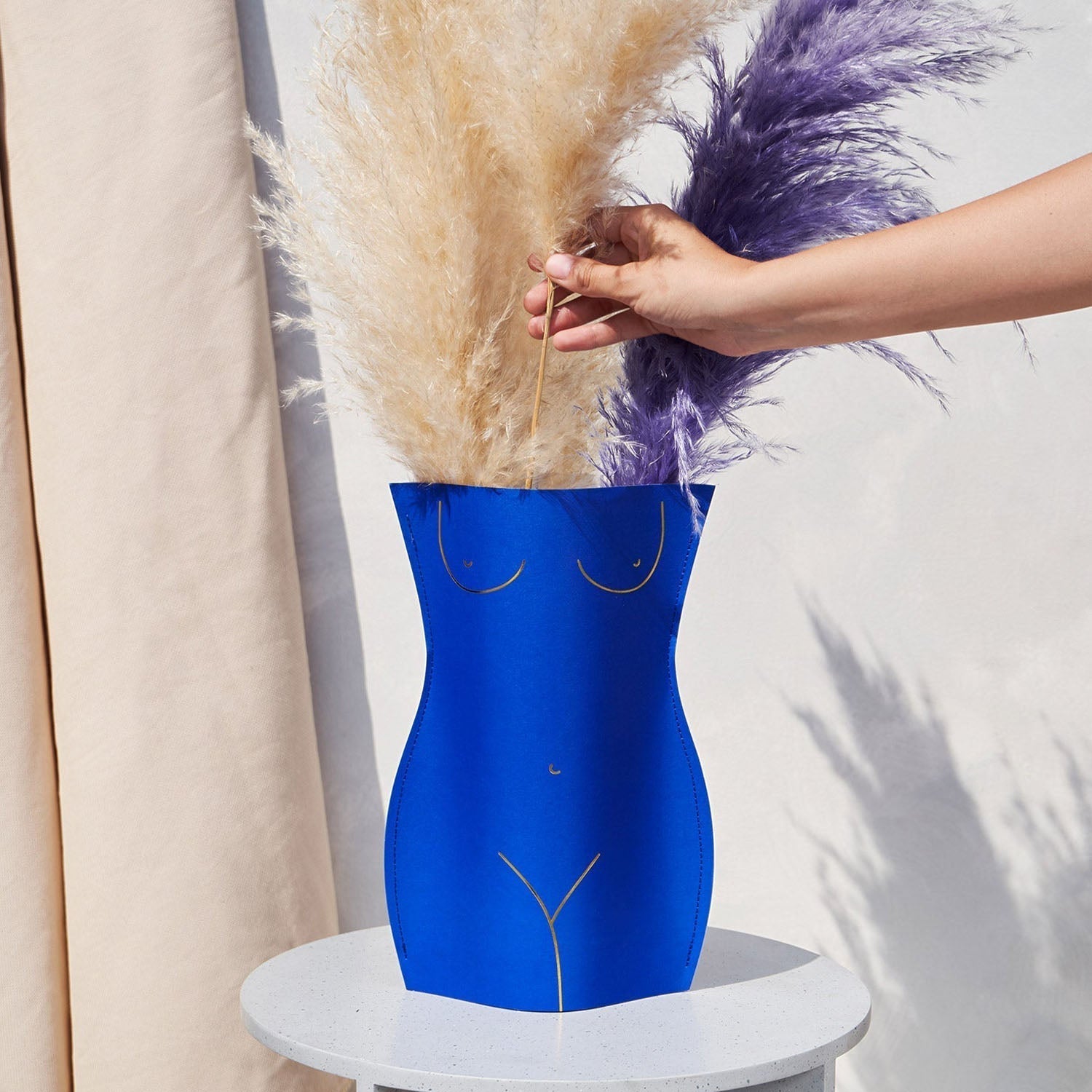 OCTAEVO Venus Paper Vase - Blue
