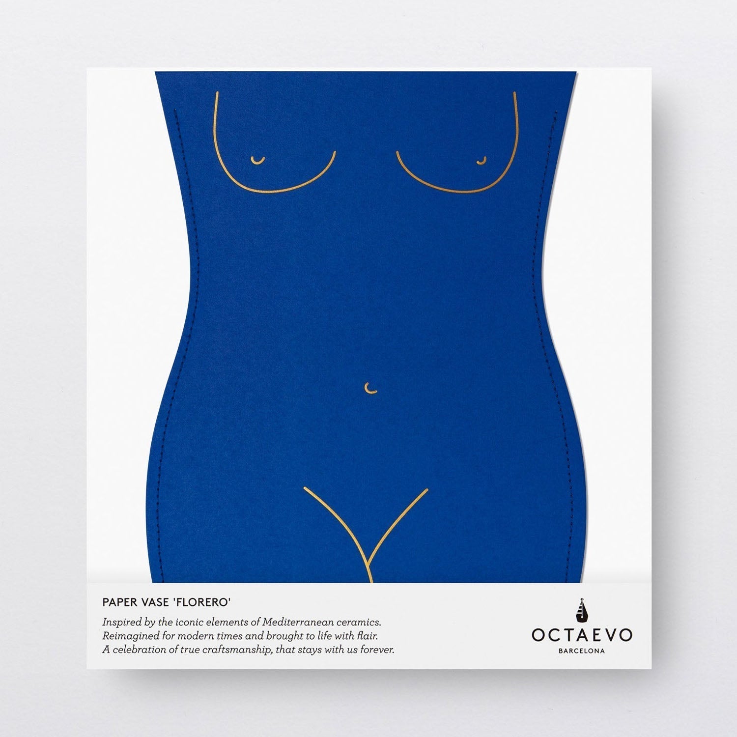 OCTAEVO Venus Paper Vase - Blue