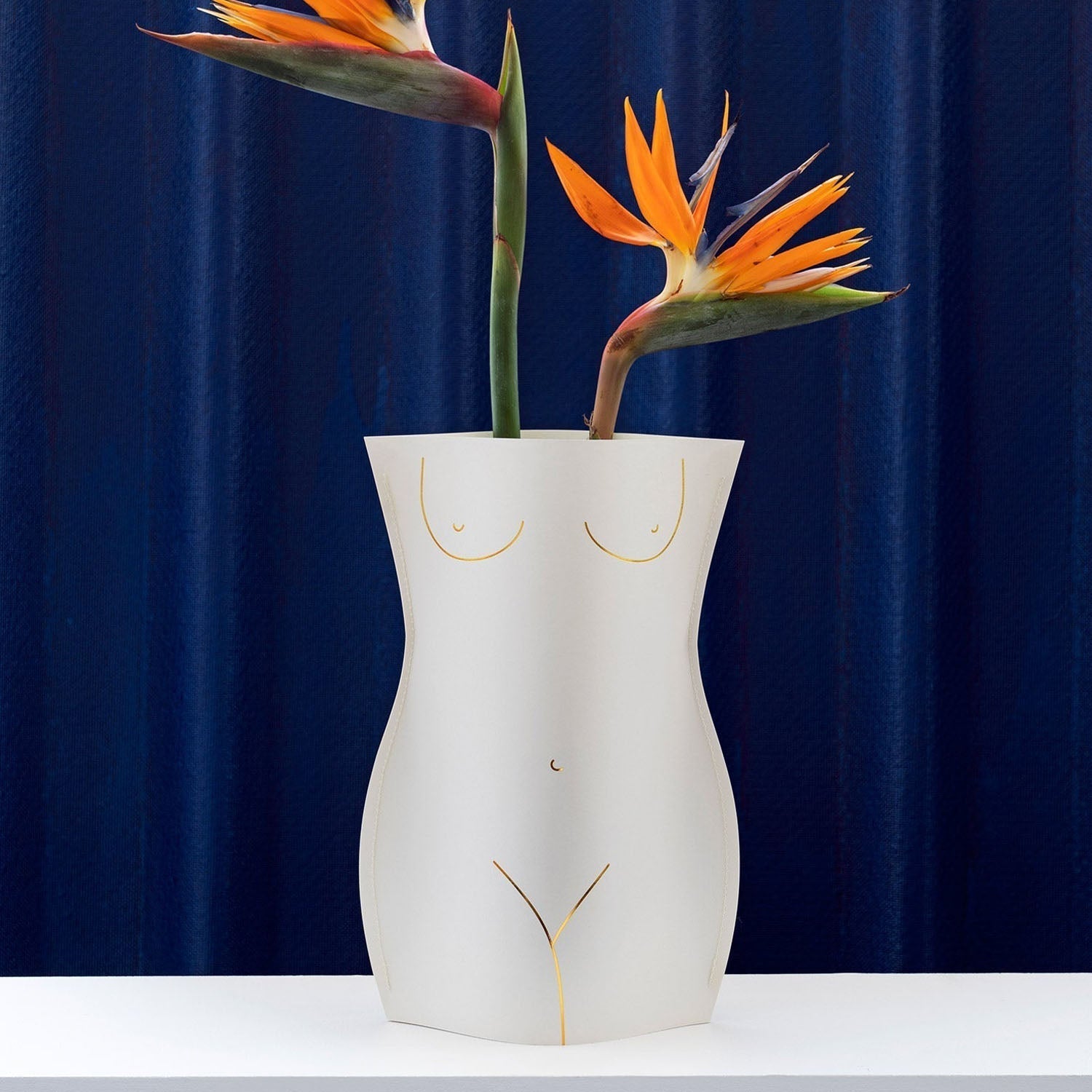 OCTAEVO Venus Paper Vase - Ivory