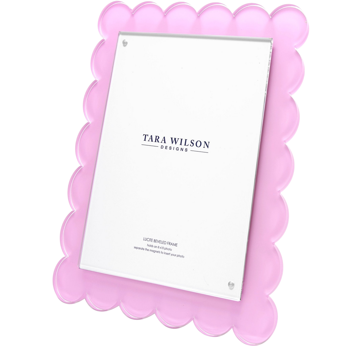 Pastel Pink Acrylic 8" x 10" Scallop Frame