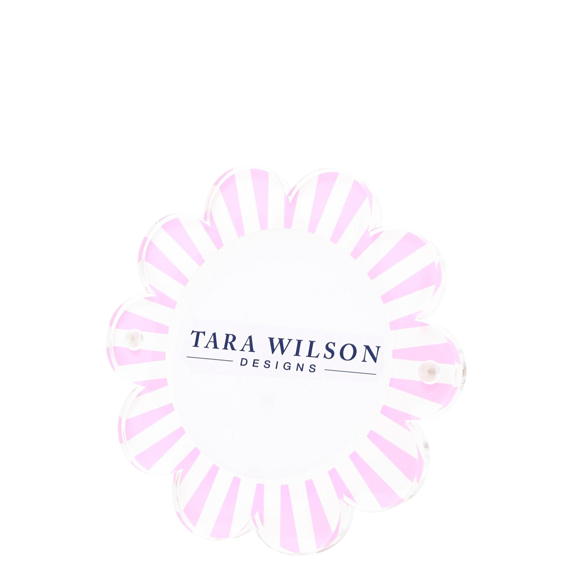 Pastel Pink & White Acrylic Daisy Frame