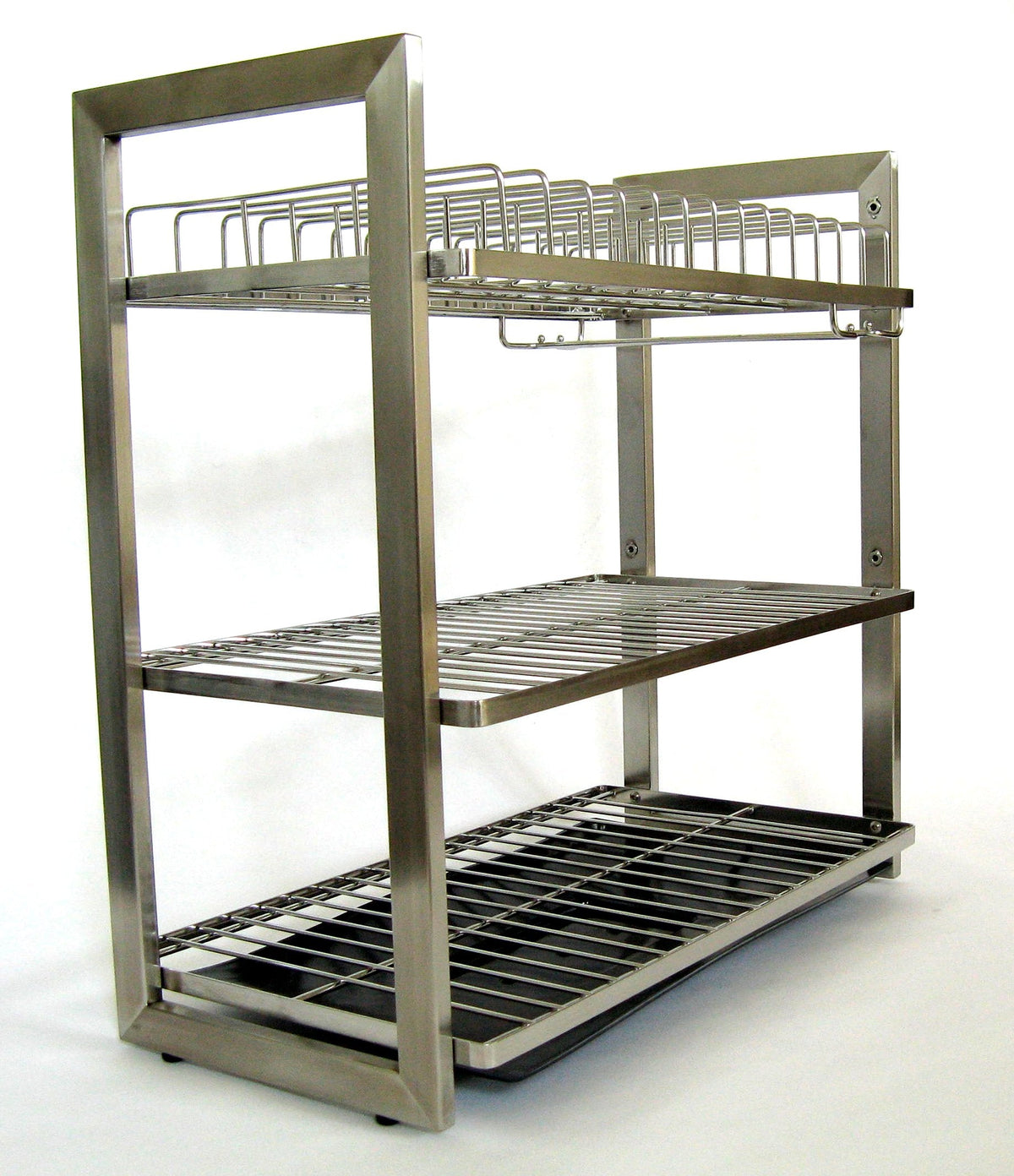 Patagonia 3-Tier Stainless Steel Dish Rack with Removable Tray